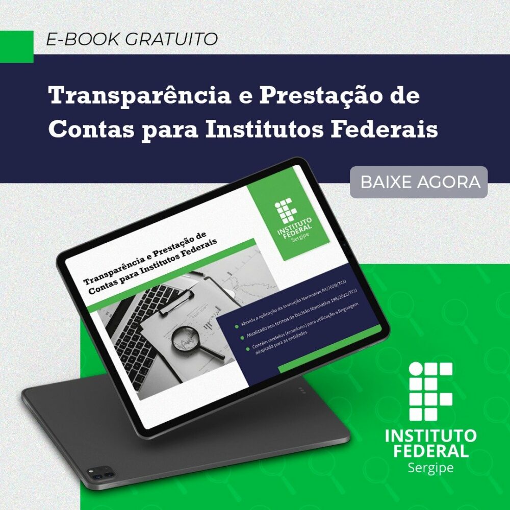 IFS lança e-book Transparência e Prestação de Contas para Institutos Federais – IFS
