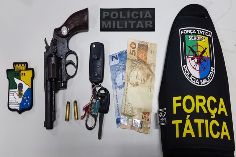 PM prende duas mulheres e apreende arma de fogo em Itabaiana