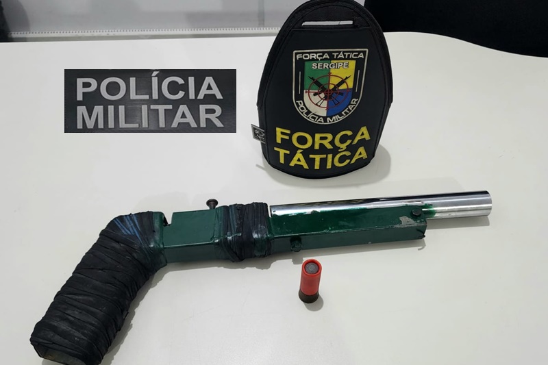 PM prende homem por porte ilegal de arma de fogo em Nossa Senhora do Socorro