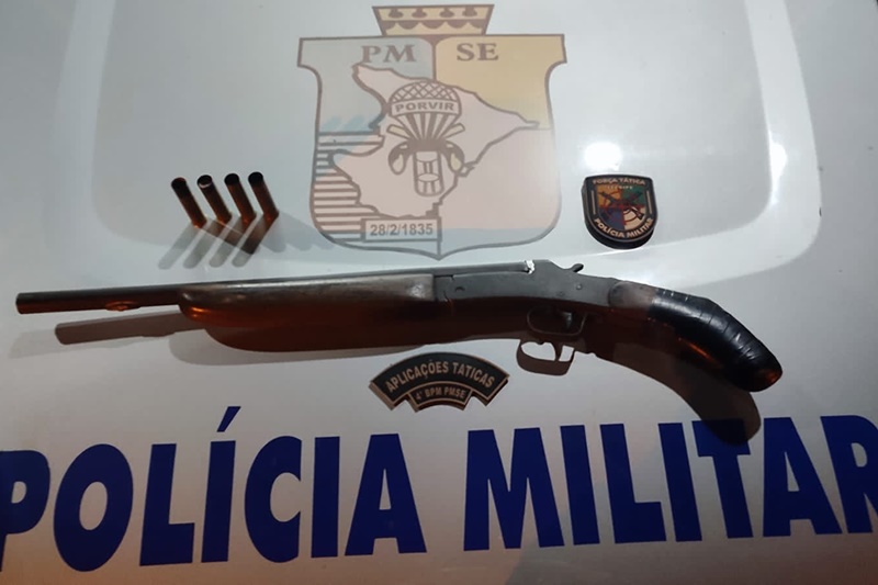 PM prende homem por porte ilegal de arma de fogo em Canindé de São Francisco