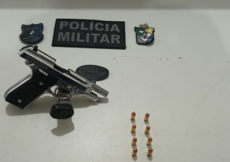 Polícia Militar prende suspeito com pistola no Inácio Barbosa