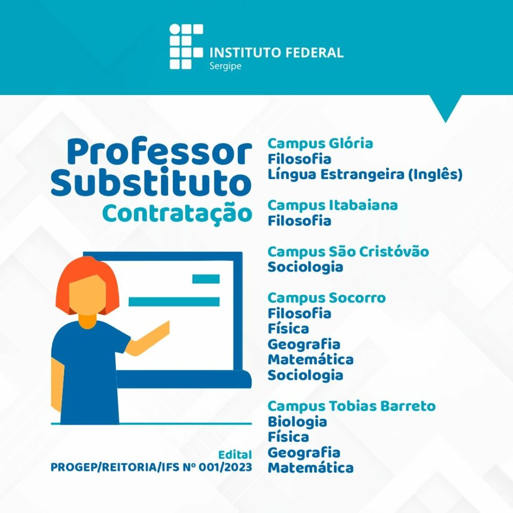 IFS realiza Processo Seletivo para contratação de professores substitutos – IFS