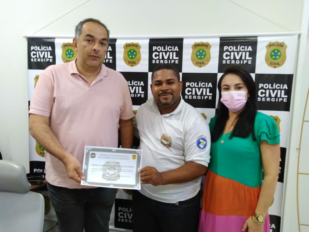 Delegado-Geral recebe presidente do Conselho de Segurança do Bairro Santos Dumont