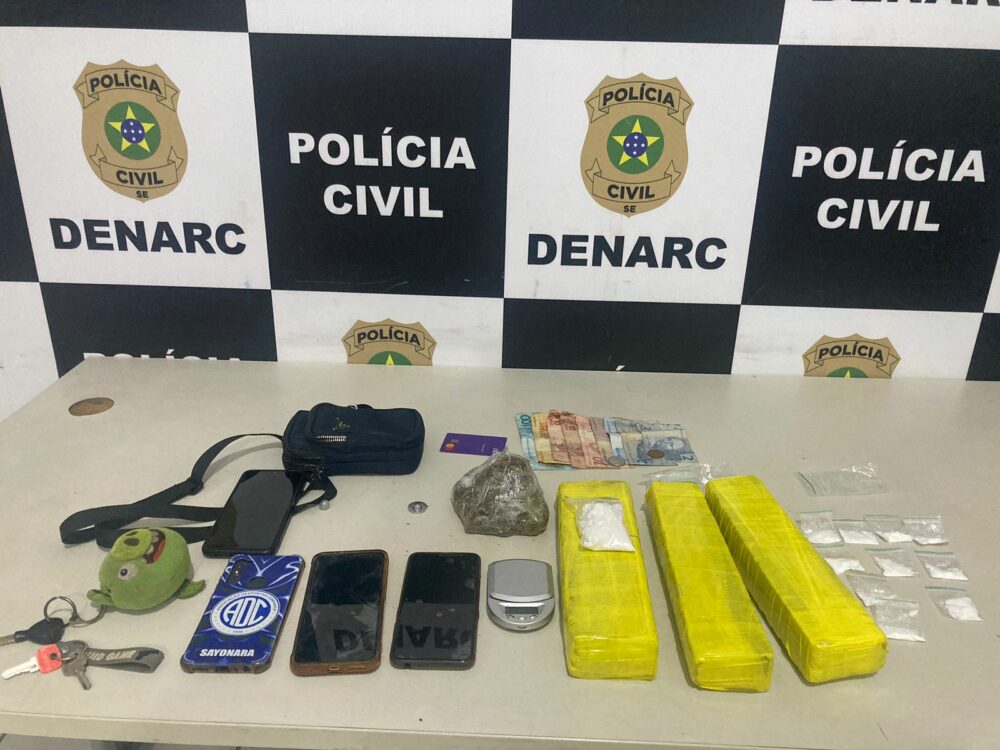 Denarc prende três suspeitos por tráfico de drogas em Aracaju