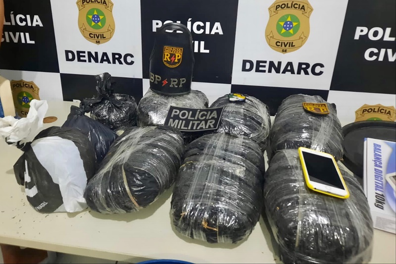 Polícia Militar prende homem com mais de 10 quilos de maconha em Nossa Senhora do Socorro