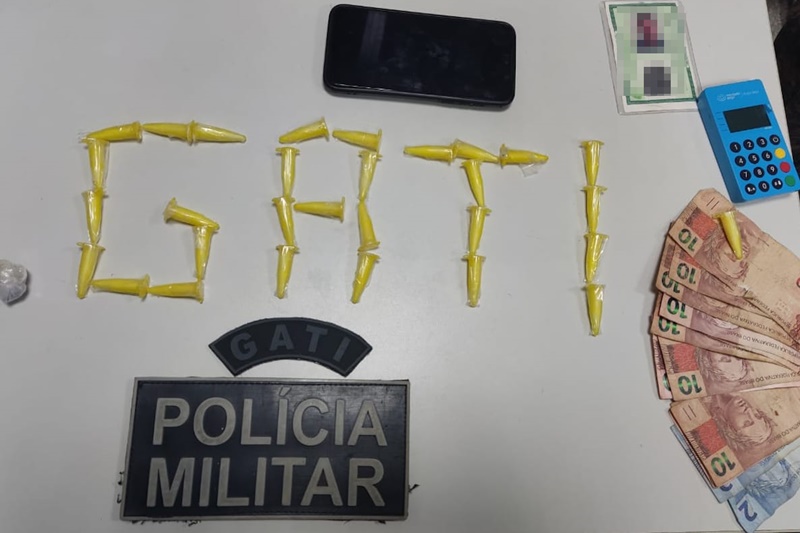 Polícia Militar prende homem por tráfico de drogas em Laranjeiras