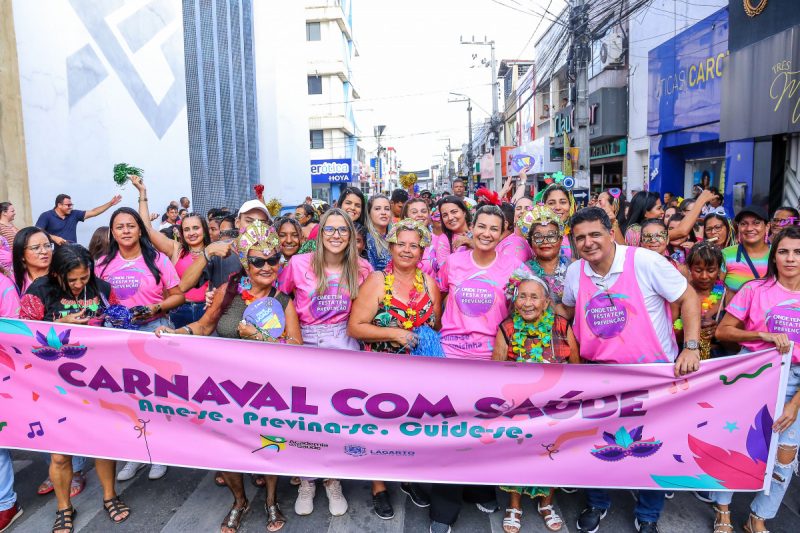 ”Onde Tem Festa Tem Prevenção”: Prefeitura de Lagarto realiza Bloquinho de Carnaval da Saúde