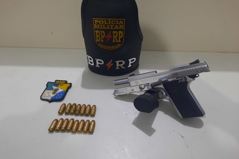 Polícia Militar apreende pistola e munições em Nossa Senhora do Socorro