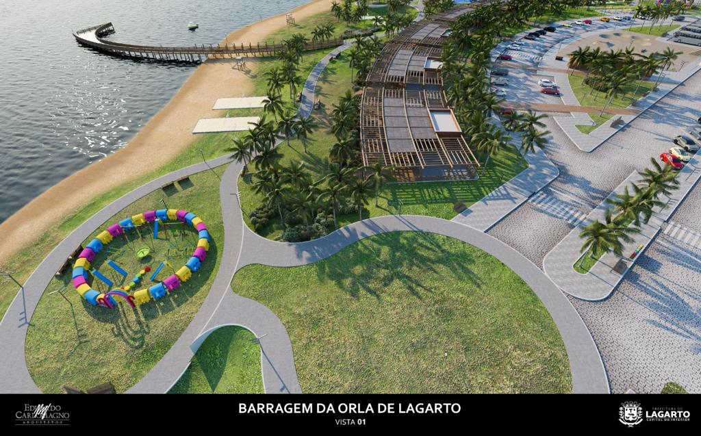 Processo licitatório será iniciado para a segunda etapa da construção da orla da barragem, diz secretário de Planejamento de Lagarto