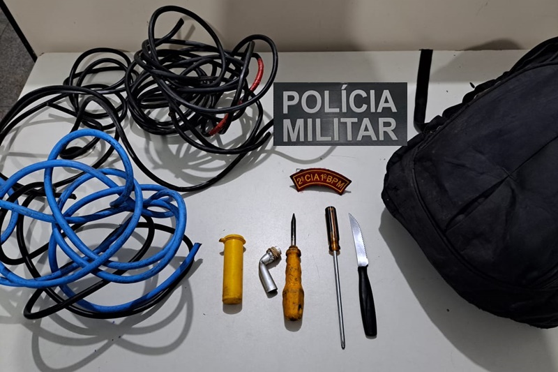 Polícia Militar prende dois homens por furto de fiação elétrica na Zona Sul de Aracaju