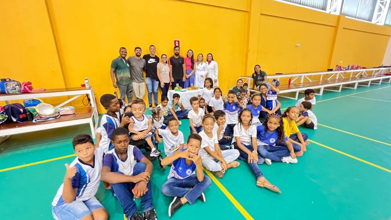 Alunos da Manoel de Paula participam de atividades na Estação Cidadania – Esporte