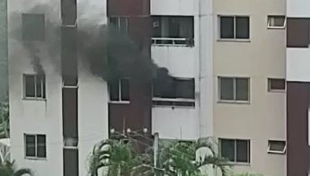 Apartamento pega fogo na Zona Oeste de Aracaju