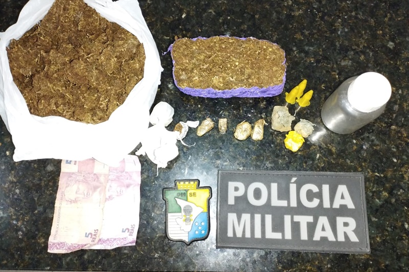 PM prende homem que transitava com meio quilo de maconha no município de Salgado