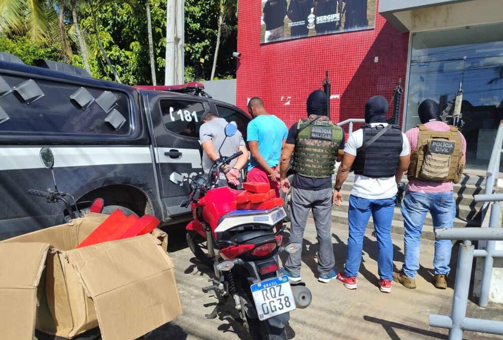 Ação conjunta prende dois suspeitos por tráfico de drogas e apreende 12 kg de maconha em Itabaiana