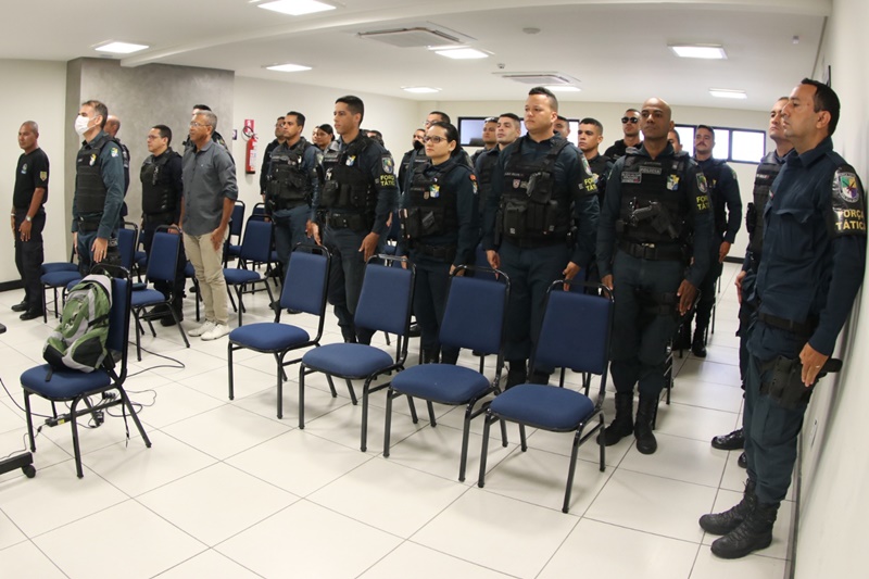 Policiais participam de Estágio de Aplicações Táticas do 1º Batalhão de Polícia Militar