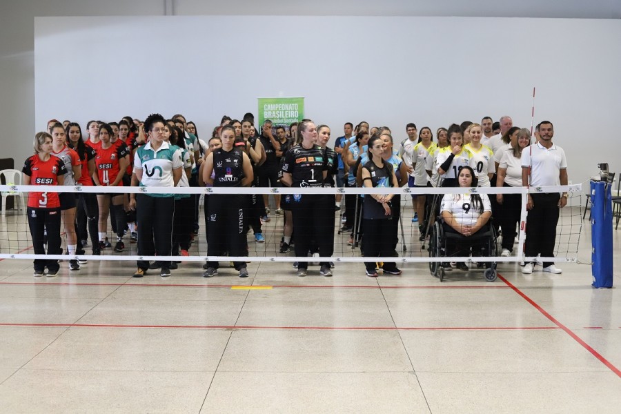 Campeonato Brasileiro de Vôlei Sentado Feminino – 1ª etapa foi aberto nesta terça-feira