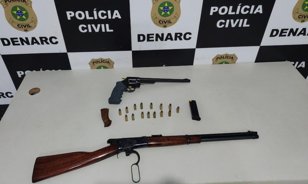 Denarc apreende armas de fogo e munições em Socorro