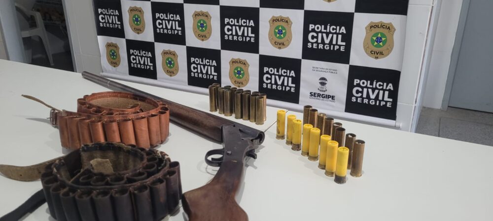 Polícia Civil prende suspeito por posse ilegal de arma de fogo em Nossa Senhora Aparecida