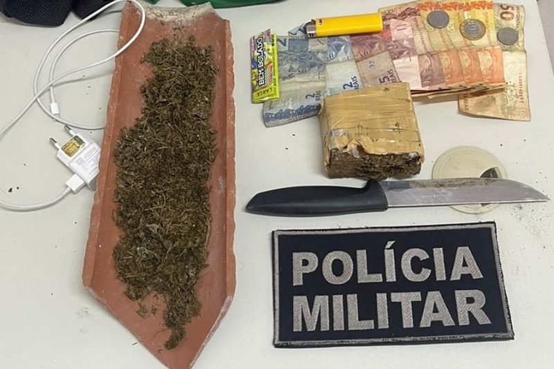 Polícia Militar apreende droga em Poço Redondo