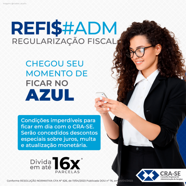 CRA-SE oferece Refis de dívidas para registrados com até 90% de desconto em juros e multas