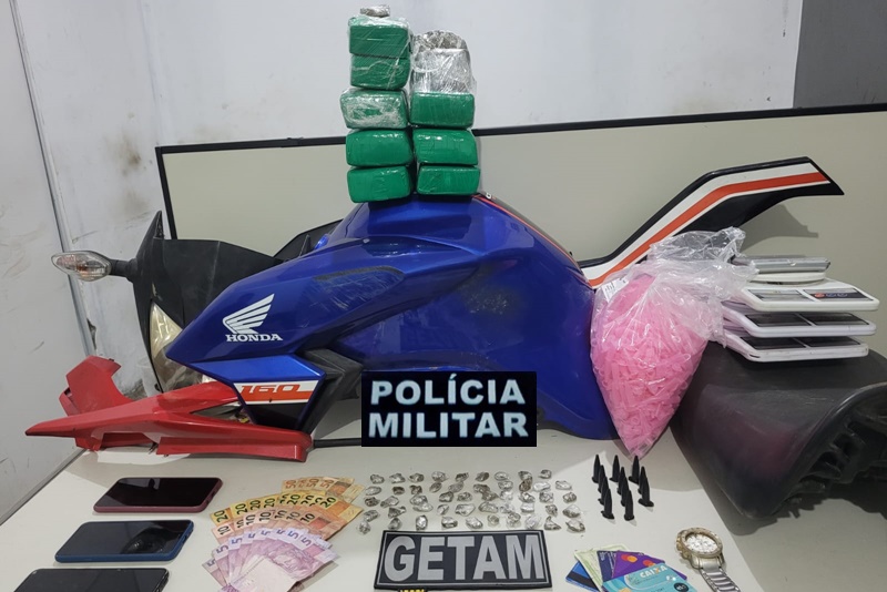 Polícia Militar apreende mais de cinco quilos de maconha durante patrulhamento no Bairro Cidade Nova