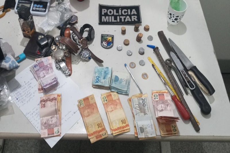 Polícia Militar prende suspeito de furto no Bairro Inácio Barbosa