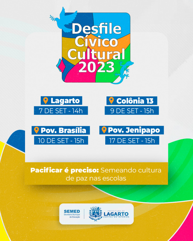 Prefeitura de Lagarto prepara mais um tradicional Desfile Cívico-Cultural de 7 de Setembro