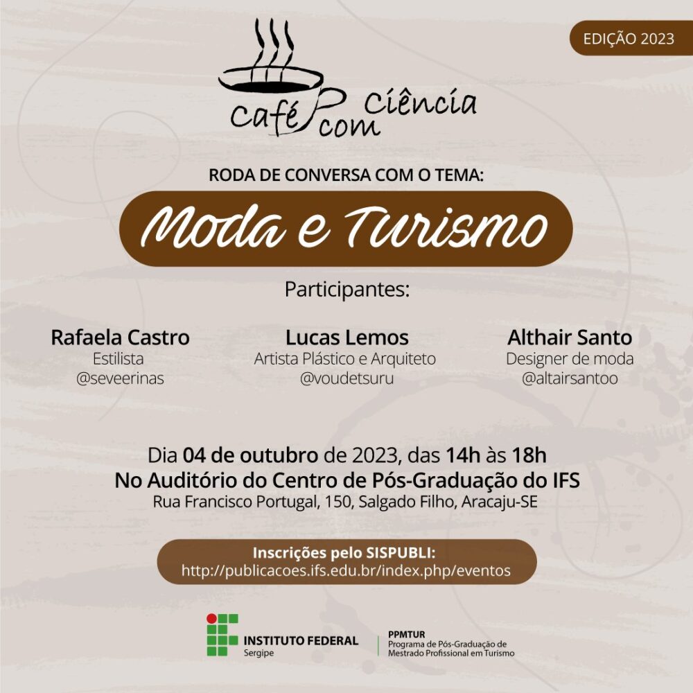 IFS realiza Café com Ciência, trazendo para o debate “Moda e Turismo”