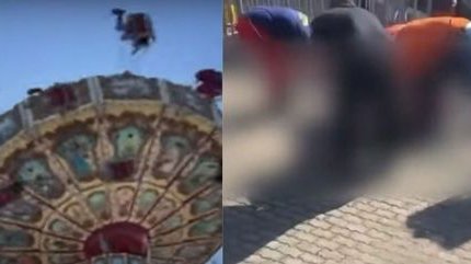 Jovem fica gravemente ferida após ser arremessada de brinquedo em parque de diversão