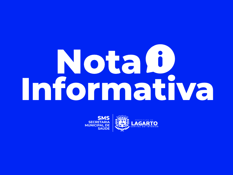 Nota Informativa – Prefeitura de Lagarto