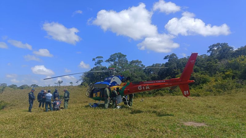 Homem sofre AVC em área de mata de Laranjeiras e é resgatado pelo GTA e PM