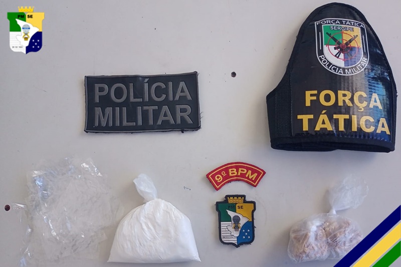 Polícia Militar prende suspeito de tráfico com drogas em Carmópolis