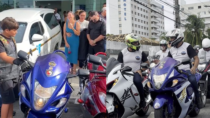 Motoclubes realizam cortejo fúnebre para vítima de acidente de moto em Aracaju