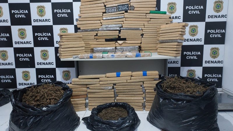 Cerca de 300 quilos de maconha são apreendidos durante operação em Sergipe e na Bahia