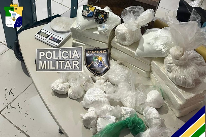 Polícia Militar apreende mais de 10 kg de cocaína na Zona Norte de Aracaju