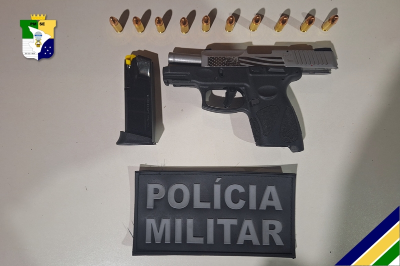 PM prende homem por porte ilegal de arma de fogo em Estância