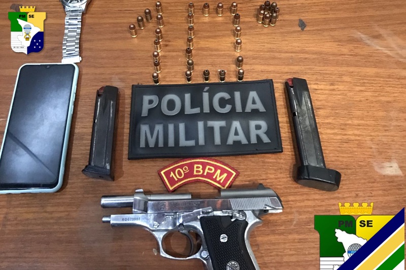 Polícia Militar prende homem e apreende arma de fogo em Nossa Senhora das Dores