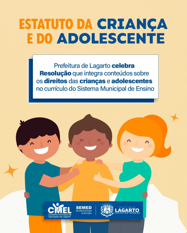 Prefeitura de Lagarto celebra Resolução que inclui conteúdos sobre os direitos das crianças e adolescentes no currículo escolar