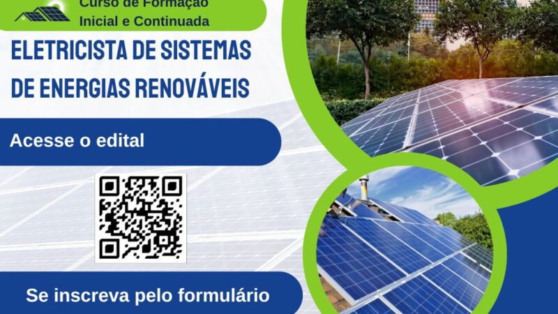 IFS abre inscrições para curso de Eletricista de Sistemas de Energias Renováveis – IFS