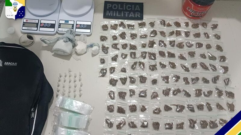 Polícia Militar apreende grande quantidade de drogas em Aracaju