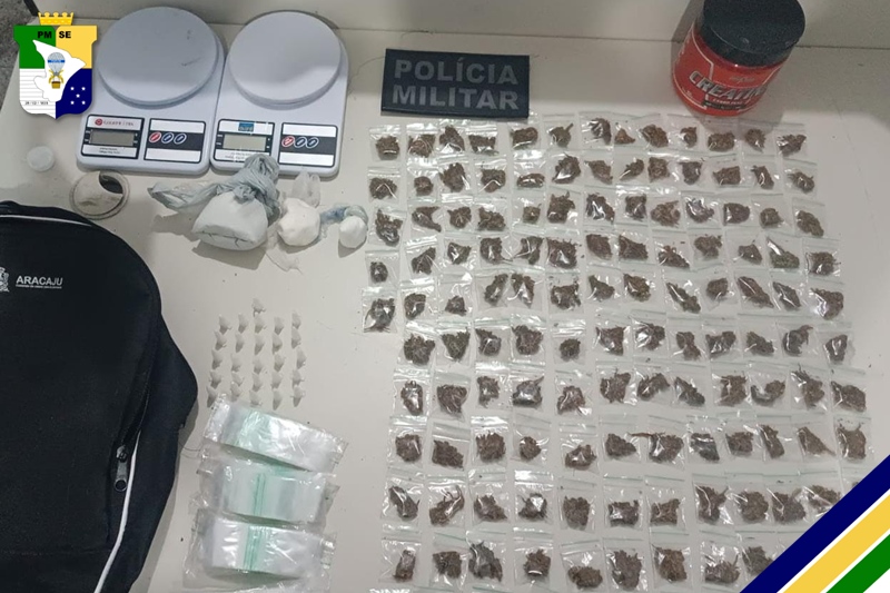 Polícia Militar apreende grande quantidade de drogas em Aracaju