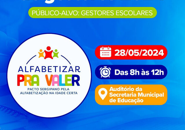 Prefeitura de Lagarto e Programa Alfabetizar pra Valer promovem a Trilha Formativa de Gestores Escolares