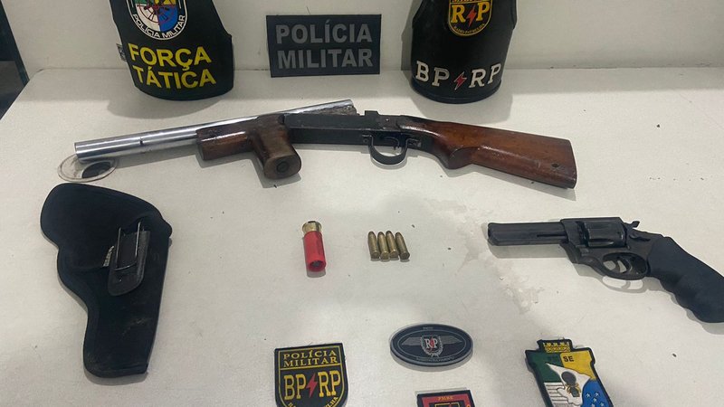 Suspeito é preso em flagrante por posse ilegal de armas de fogo em Nossa Senhora do Socorro