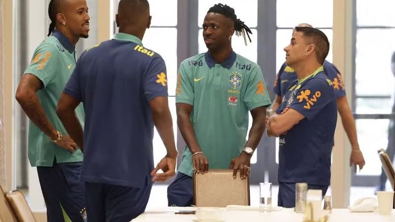 Copa América: Vini Jr, Rodrygo e Éder Militão se apresentam nos EUA