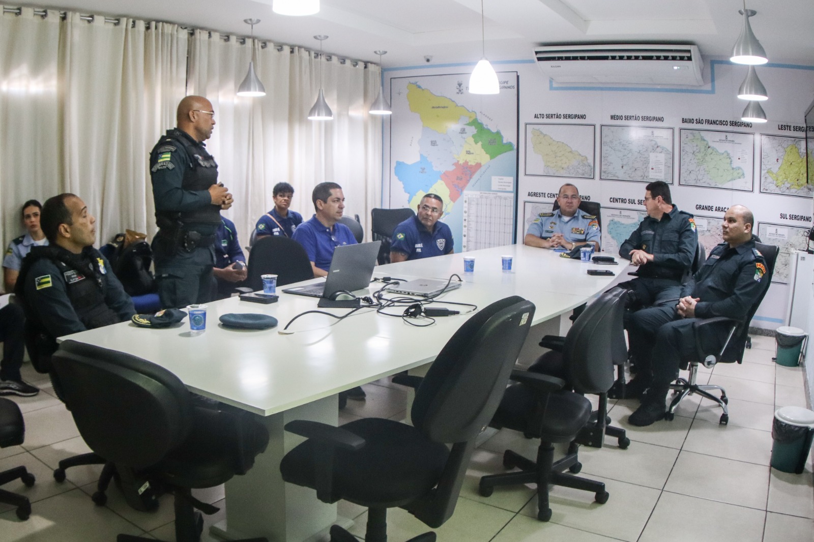 Planejamento da segurança para os festejos juninos de Lagarto é estabelecido em reunião no Quartel do Comando Geral da PMSE