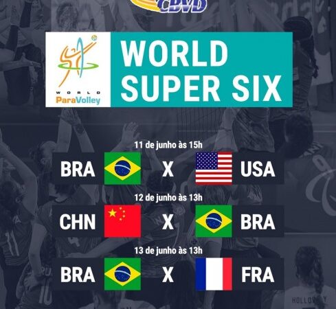 Seleção Brasileira Feminina de Vôlei Sentado enfrenta EUA na estreia do World Super Six