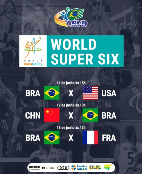 Seleção Brasileira Feminina de Vôlei Sentado enfrenta EUA na estreia do World Super Six