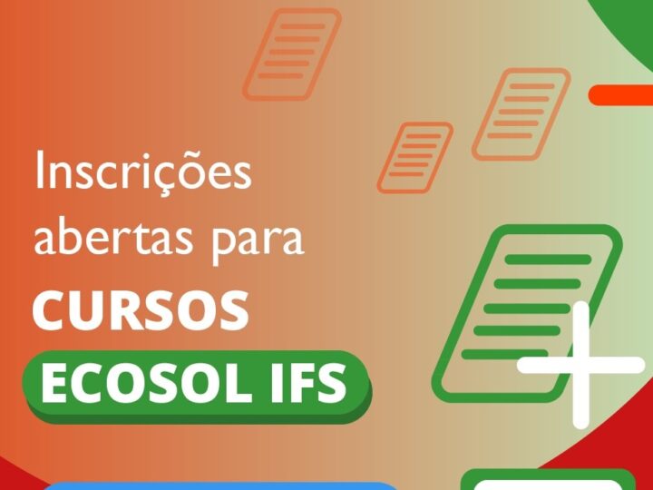 IFS oferta 160 vagas em cursos de qualificação profissional na área de Economia Solidária
