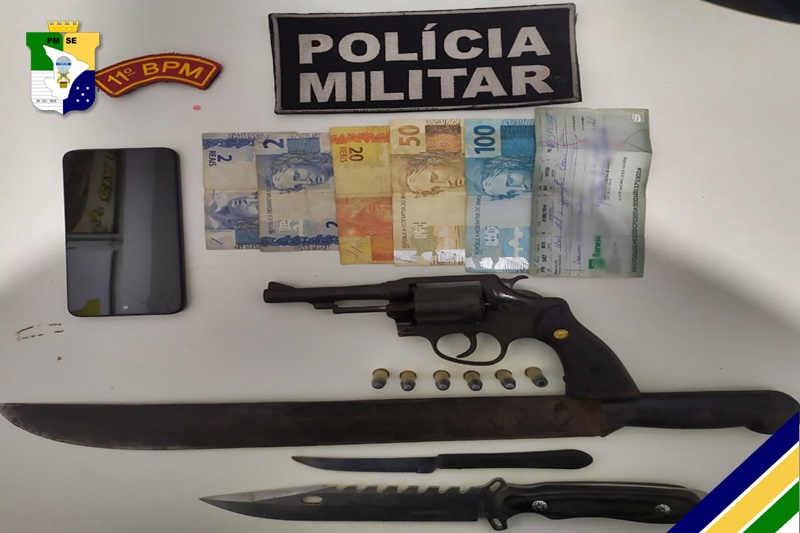 PM prende homem por posse irregular de arma de fogo em Cristinápolis