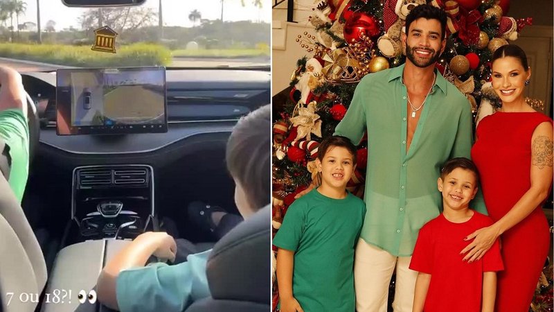 Vídeo do filho de Gusttavo Lima dirigindo causa repercussão negativa nas redes sociais